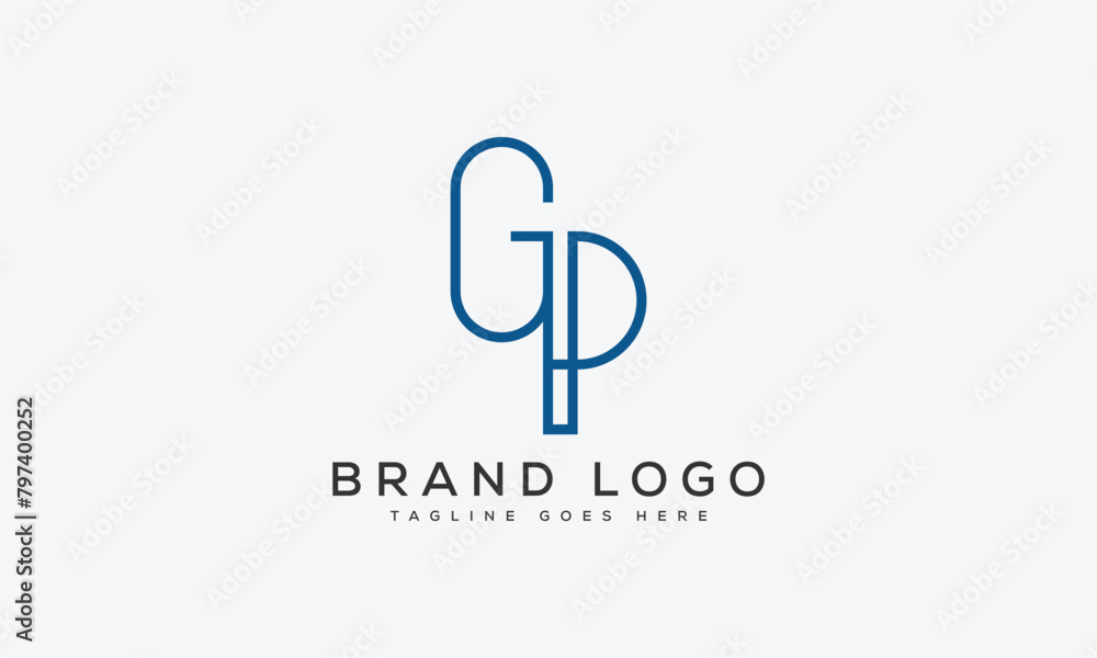 letter GP logo design vector template design for brand letter GP logo design vector template design for brand