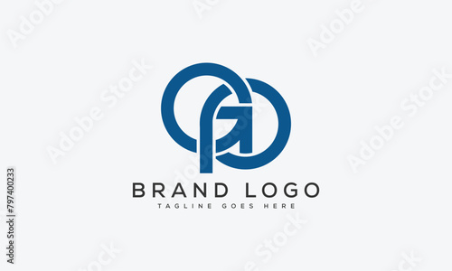 letter GP logo design vector template design for brand