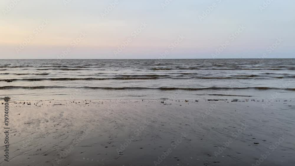 Beach view in the afternoon with very calm waves, Lancok, Aceh, Indonesia Beach view in the afternoon with very calm waves, Lancok, Aceh, Indonesia