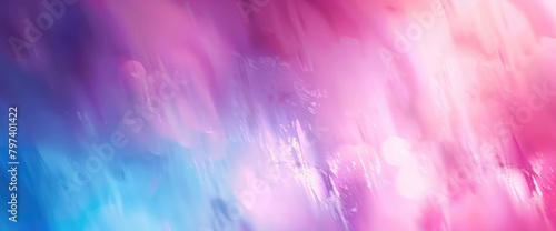 Abstract blurred background image of blue, purple, pink colors gradient used as an illustration. Designing posters or advertisements.