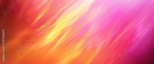 Abstract blurred background image of pink, gold colors gradient used as an illustration. Designing posters or advertisements.