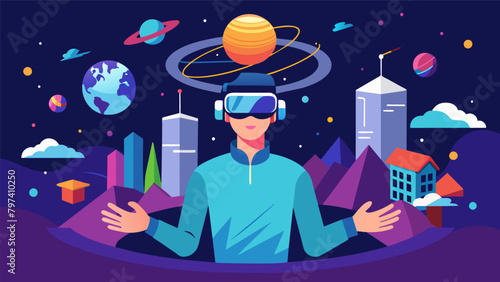 A virtual reality paradise offering users the ability to experience heightened senses and limitless possibilities through advanced technology..