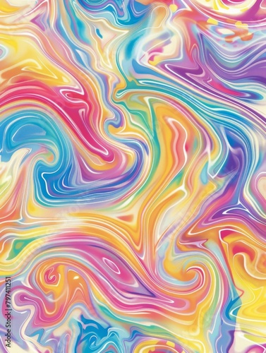 Fluid Organic Swirls Psychedelic Wallpaper - Abstract Colorful Artistic Background