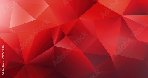 abstract red geometric triangle background