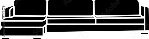 Sectional Sofa Vector Illustration