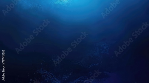 Empty, only dark and deep blue background texture gardient, abstract blue background texture  © Sana