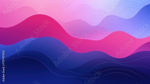 vibrant purple pink blue gradient waves background