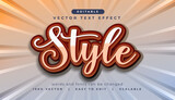 style editable text effect lettering template