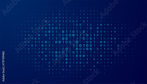 binary code number system concept background design
