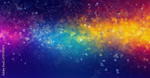 colorful polygonal glitter background