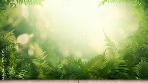 Bulblet Bladder Fern Fronds With Bulbils Small Plantlets Dec Plant and Log on White Background
 photo