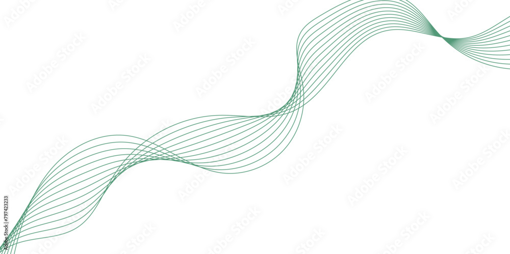 Fototapeta premium Abstract wave line for banner, template, wallpaper background. Abstract wave element for design. Digital frequency track equalizer, Abstract wave line for banner, template, wallpaper background