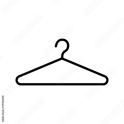 Hanger icon vector sign illustration flat style trendy color editable