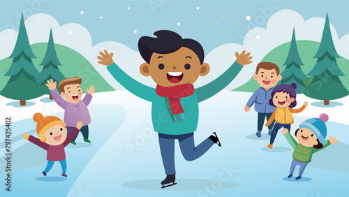 A childs beaming smile as they take their first glide across the ice with their family and friends cheering them on from the sidelines.