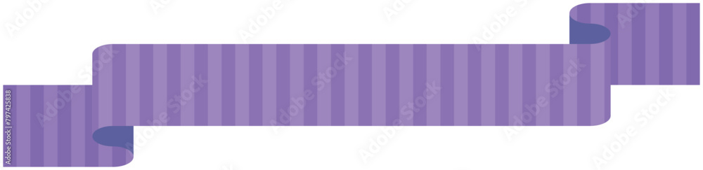 Fototapeta premium Vector illustration of Simple striped ribbon 5 (purple)