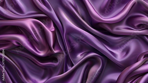 abstract background luxury purple cloth or liquid wave or wavy folds of grunge silk texture satin velvet material or luxurious background or elegant wallpaper Ai generated