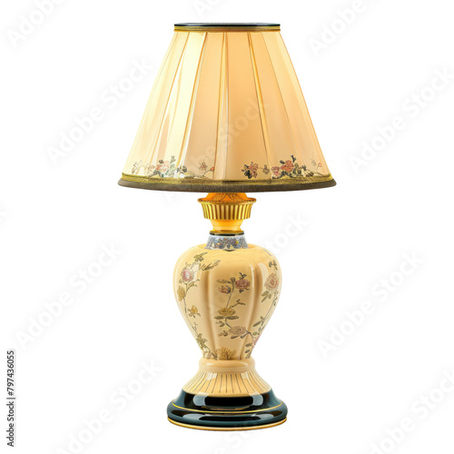 Retro lamp isolated on transparent background