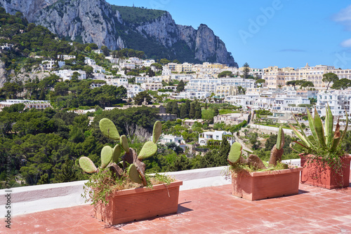 Terrace view of the town of Capri, Campanian Archipelago, Italy
 photo