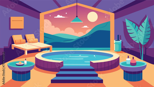 A private couples suite complete with a jacuzzi sauna and relaxation area providing the ultimate spa experience..