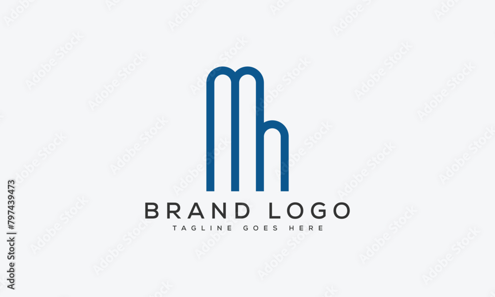 letter MH logo design vector template design for brand letter MH logo design vector template design for brand