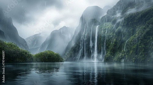  "Milford Sound in New Zealand"