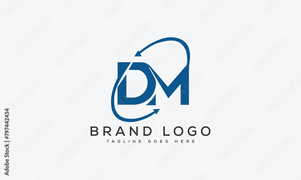 Obraz premium letter DM logo design vector template design for brand