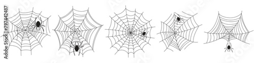 Spider web for Halloween. vector illustration