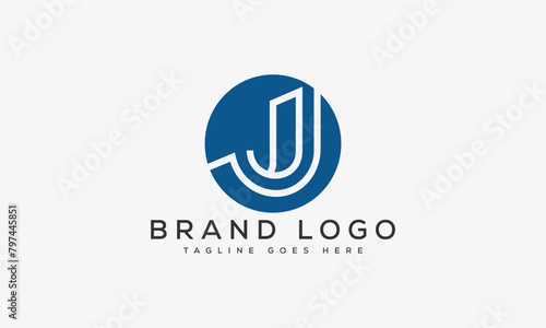letter J logo design vector template design for brand © InVector