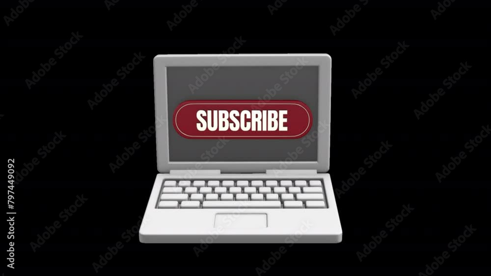 Subscribe Button | Subscribe Button Pressing In The Laptop Screen
Introducing the ultimate digital asset to encourage viewer engagement: a 4-second loop animation of a subscribe button, Subscribe Button | Subscribe Button Pressing In The Laptop Screen
Introducing the ultimate digital asset to encourage viewer engagement: a 4-second loop animation of a subscribe button,