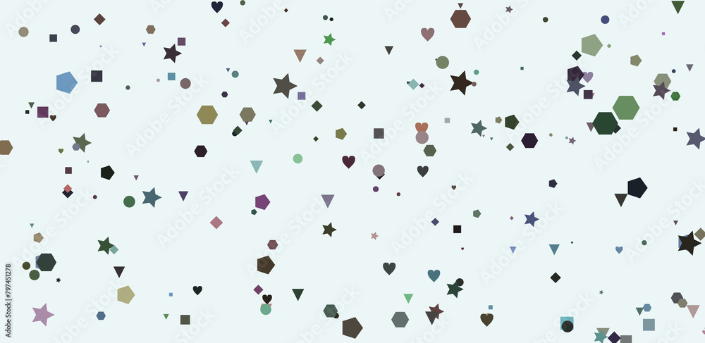 confetti on white confetti on white