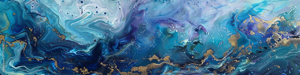 Cobalt currents marble ink flowing across an expansive abstract backdrop, adorned with delicate glitters. Cobalt currents marble ink flowing across an expansive abstract backdrop, adorned with delicate glitters.