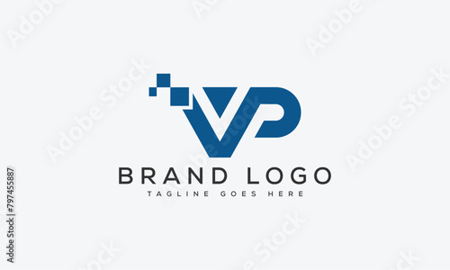 letter Vp logo design vector template design for brand
