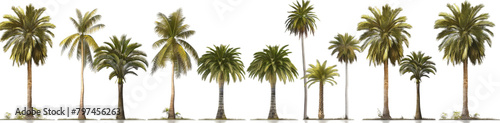 series palm tree transparent background PNG © Transparent PNG