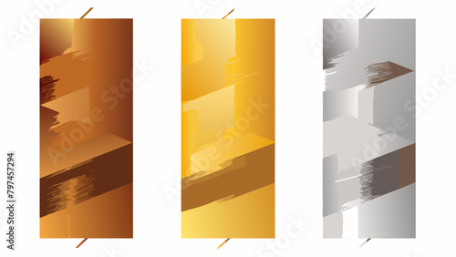 A selection of shimmering metallic threads in gold silver and copper giving a stunning highend finish to any quilt design..