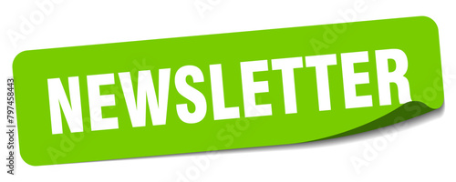 newsletter sticker. newsletter label