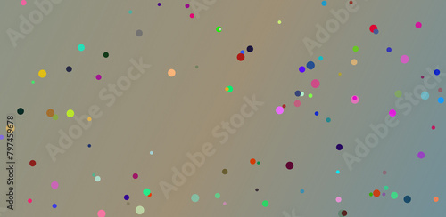 confetti on colorful background