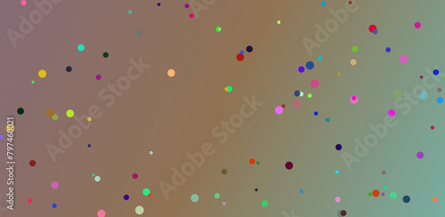 confetti on colorful background