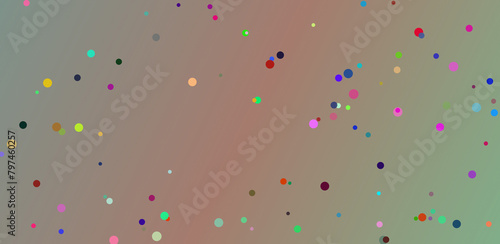 confetti on colorful background