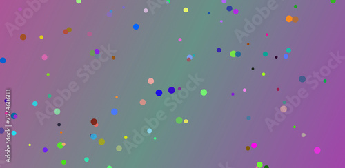 confetti on colorful background