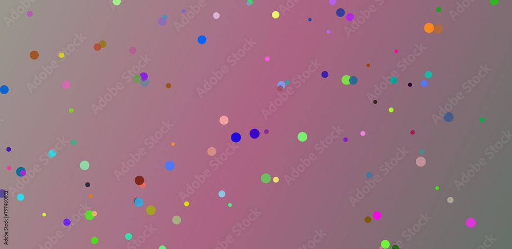 confetti on colorful background