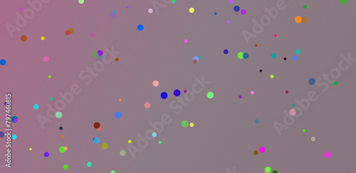 confetti on colorful background