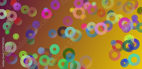 seamless pattern with colorful circles
