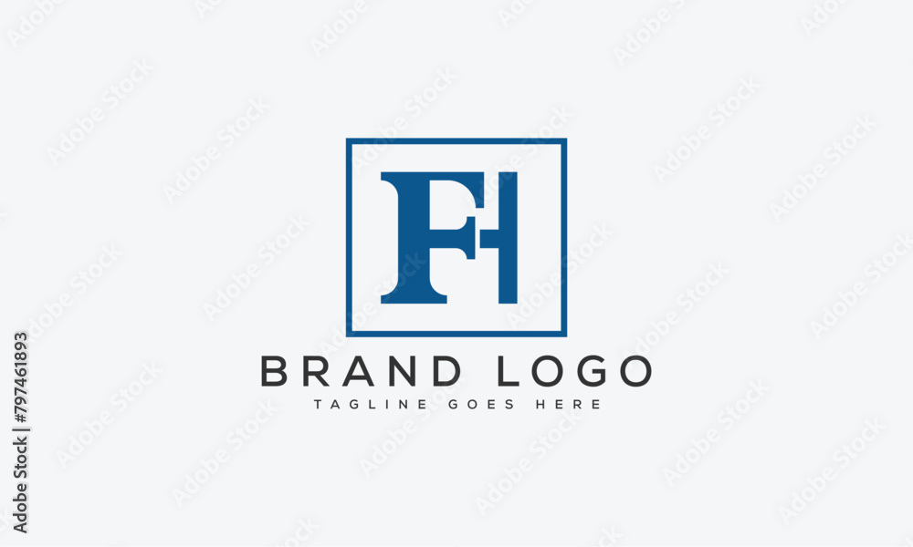 letter FH logo design vector template design for brand letter FH logo design vector template design for brand