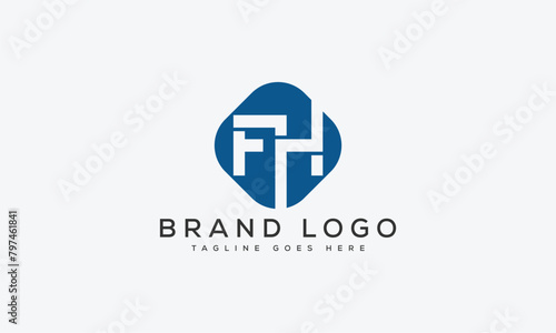 Free Download letter FH logo design vector template design for brand - GFXLoad