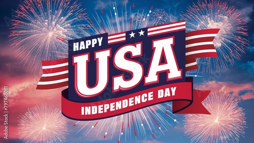Happy Independence Day, 4th of july, usa, independence usa, Generative ai