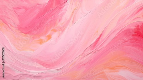 Dynamic abstract swirls in a fusion of pink, blue, and orange, perfect for artistic backgrounds