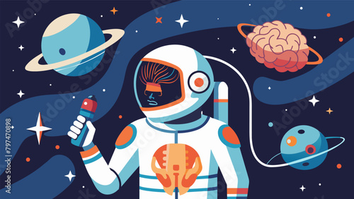 Using advanced neurotechnology astronauts are able to train their brains to withstand the physical and mental stresses of prolonged space travel..