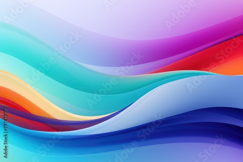 a colorful waves in different colors