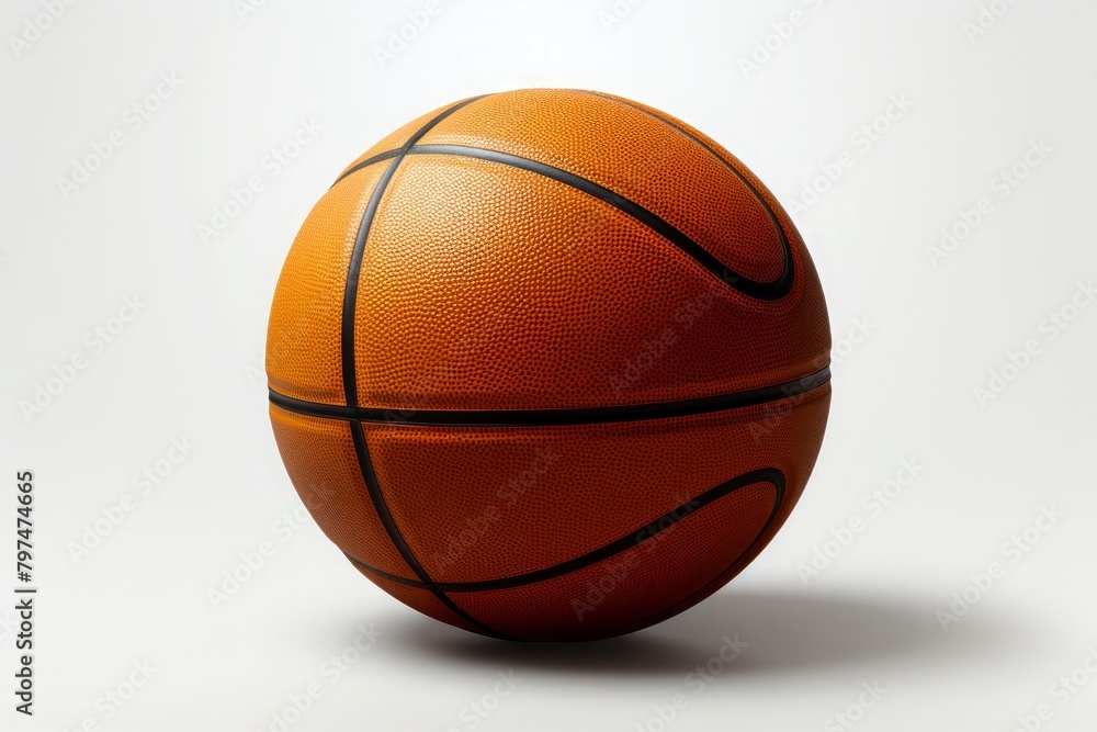 Basketball ball sports white background simplicity and AI generated Image by raw pixel Basketball ball sports white background simplicity and AI generated Image by raw pixel