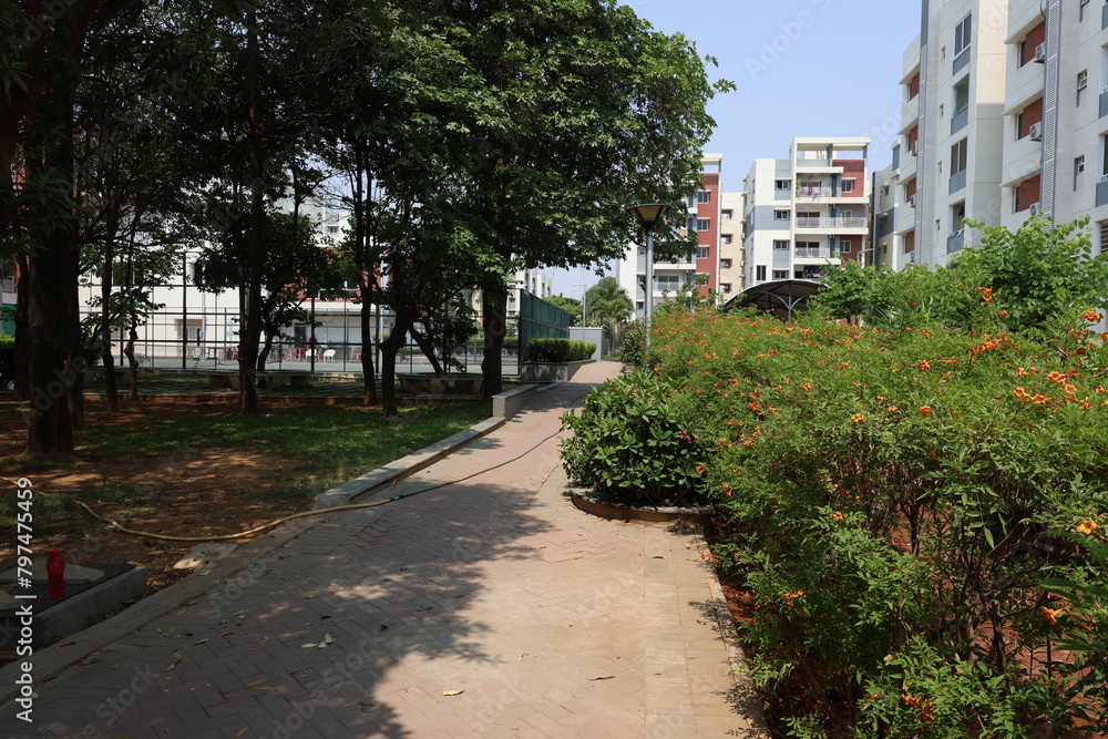 A gated housing colony in Hyderabad of Telagnana in India. Photo: April 27, 2024